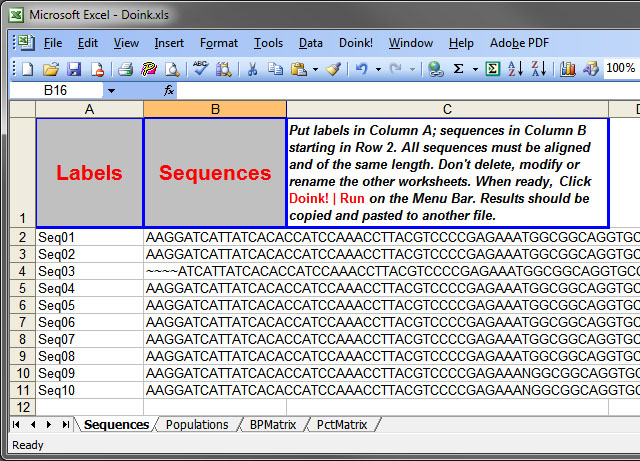 DMF Developed Software: DOINK!