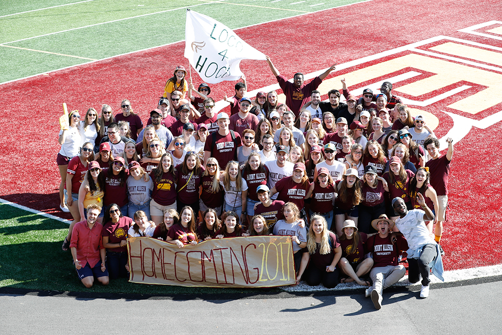 Class of 2018 at Homecoming