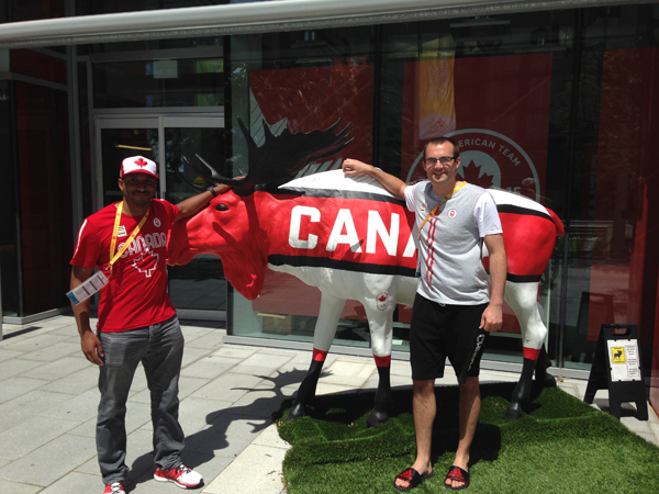 Soccer alumni at Pan Am Games