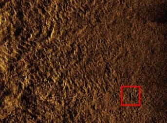 First sonar image from the bottom of Lake Ontario.