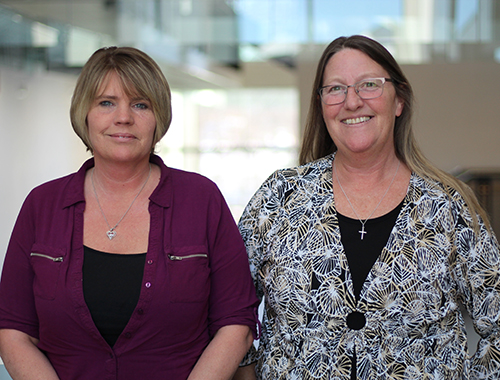 Denise Johnson and Isobel Snowdon