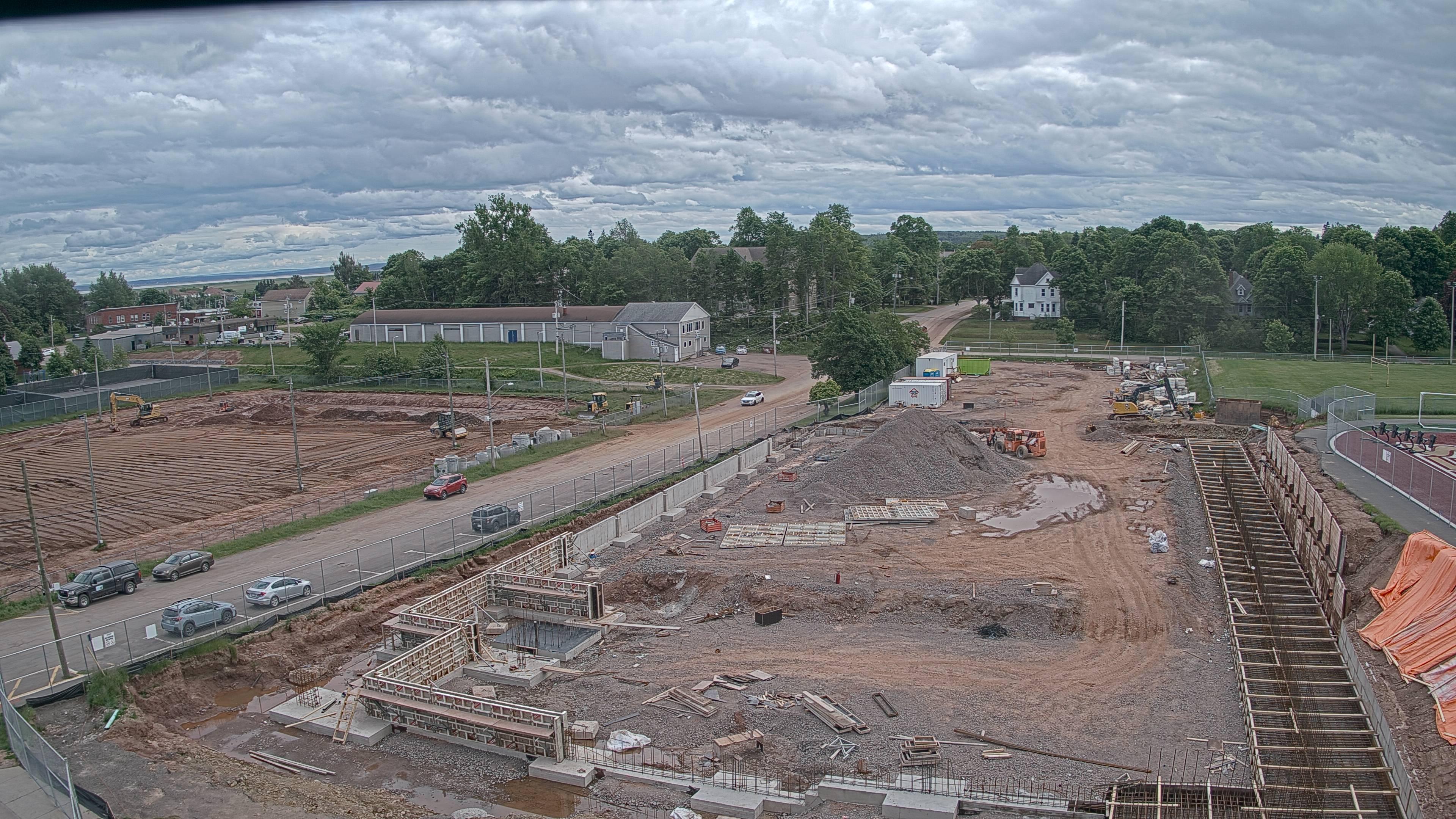 Construction site of the Multi-Sport Complex at Mount Allison University